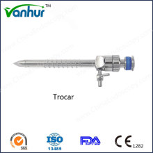 Cross-Type Membrance Valve Trocar with Retaining Thread Trocar